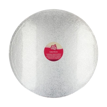 Cake Board Round 455mm (18") / Thickness 12mm - SILVER